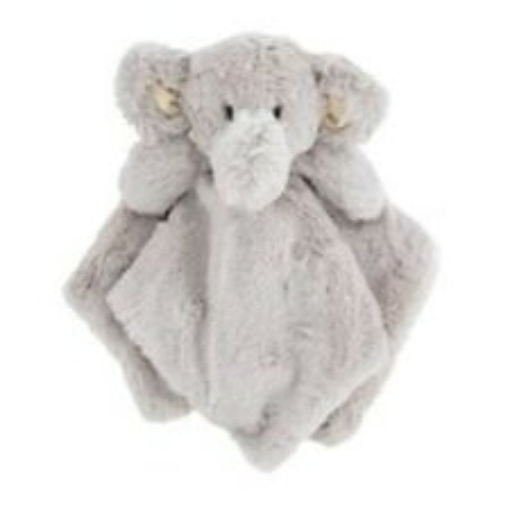 KLuxe Baby Plush Elephant Security Blanket Rattle